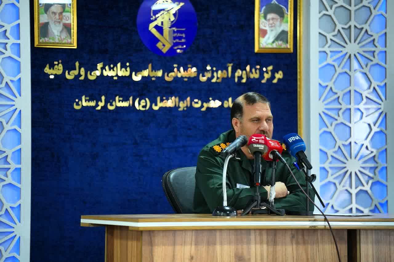 نشست خبری سپاه حضرت ابوالفضل علیه السلام استان لرستان به مناسبت هفته بسیج برگزار شد